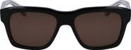 FERRAGAMO 56mm Polarized Rectangular Sunglasses