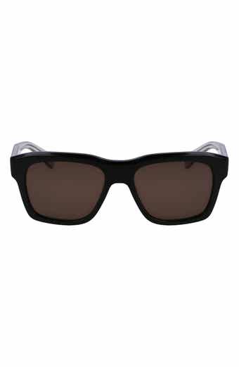 FERRAGAMO 56mm Polarized Rectangular Sunglasses