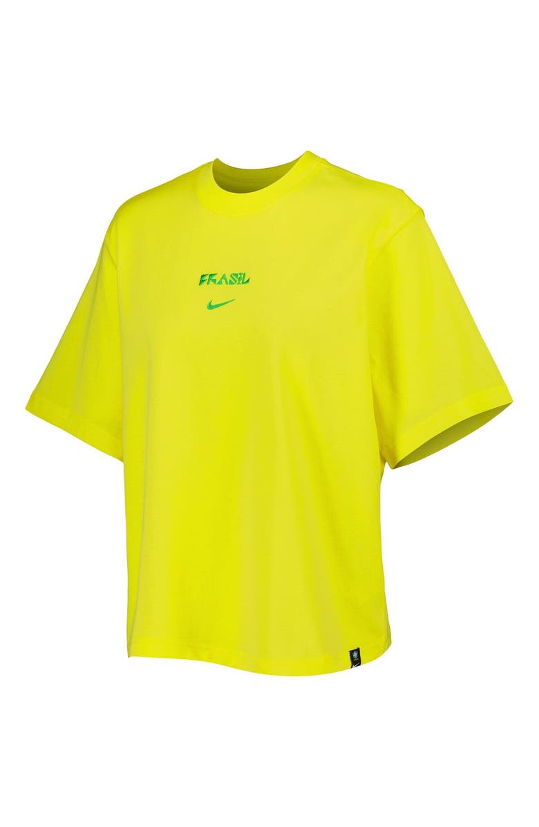 Nike Women's Nike Yellow Brazil Women's National Team Fearless Top, Alternate, color, 