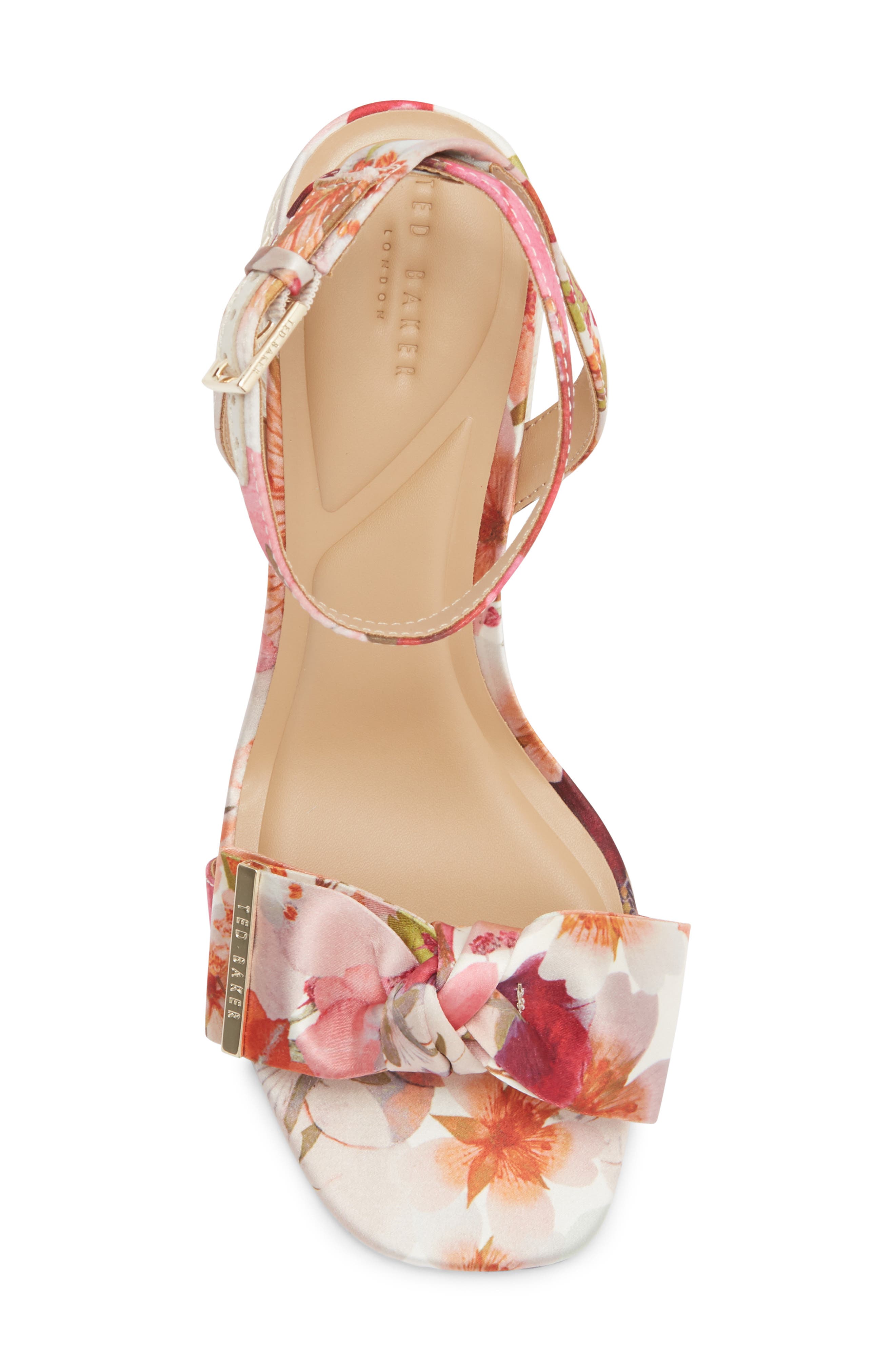 Ted Baker London Giana Block Heel Sandal, Alternate, color, Pink Pressed Flower