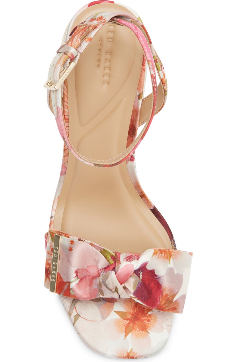 Ted Baker London Giana Block Heel Sandal, Alternate, color, Pink Pressed Flower