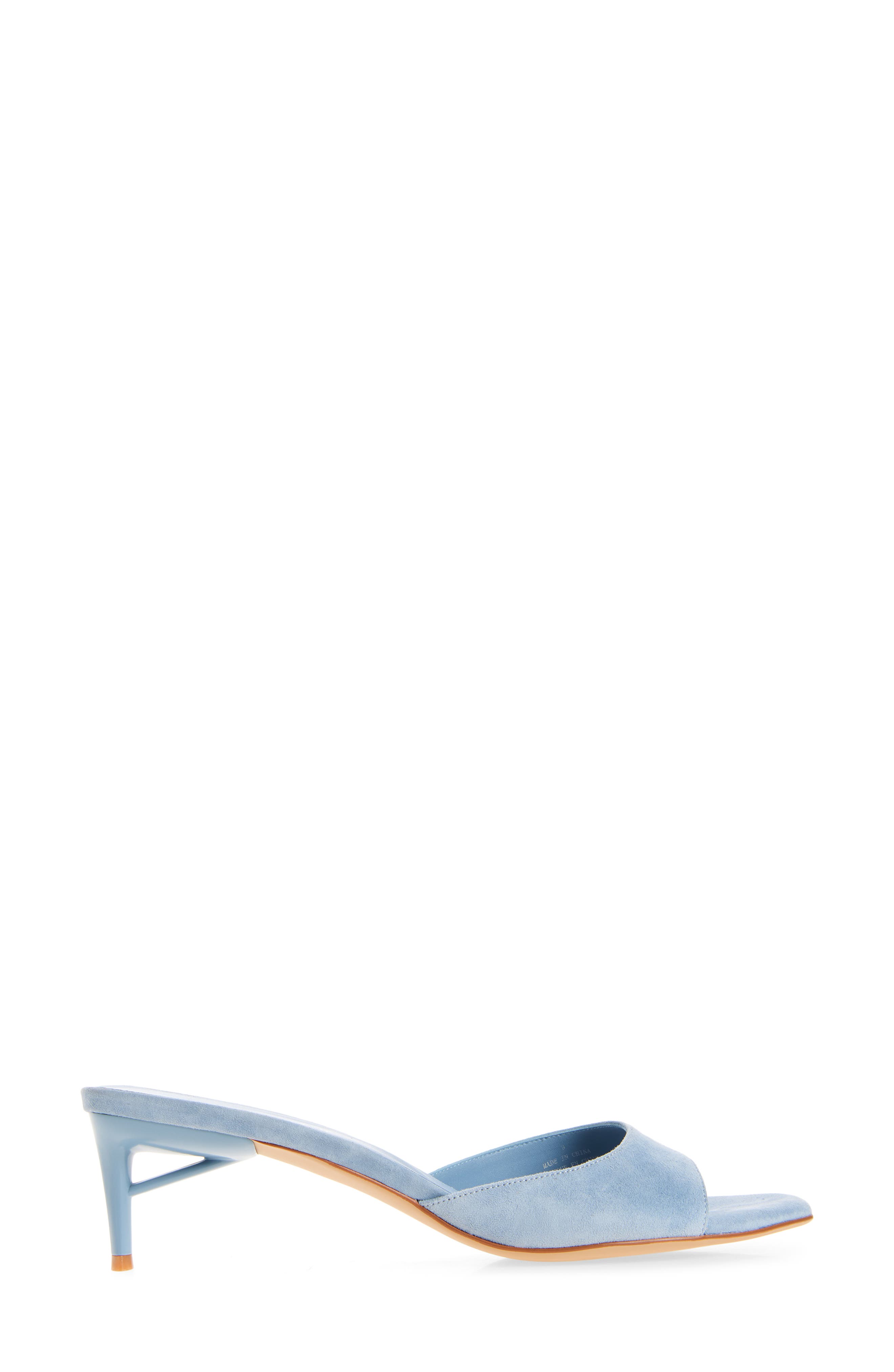 Cocoa Kitten Heel Slide Sandal, Alternate, color, DUSTY BLUE SUEDE