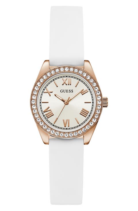 Mini Luna Silicone Strap Watch, 30mm