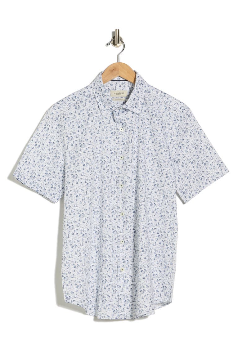 Orson Comfort Stretch Short Sleeve Shirt, Alternate, color, NAVY