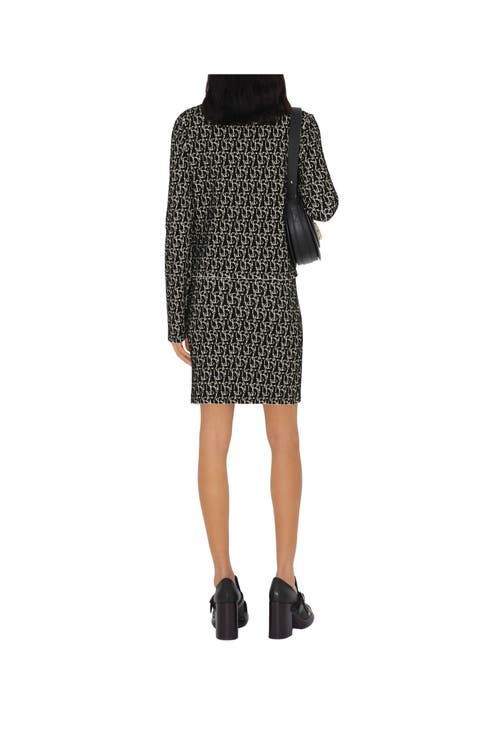 Shop Burberry B Charm Wool Blend Jacket In Black