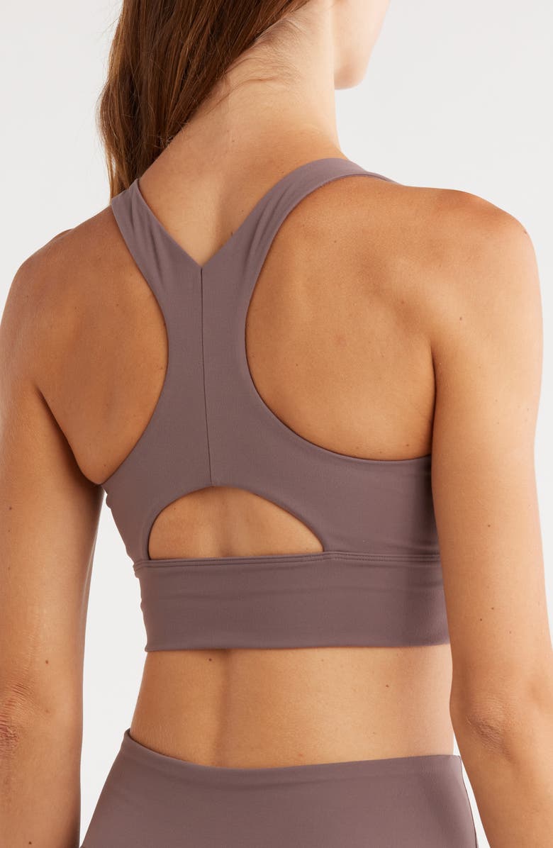 Z by Zella Perform Sports Bra, Alternate, color, Grey Plum