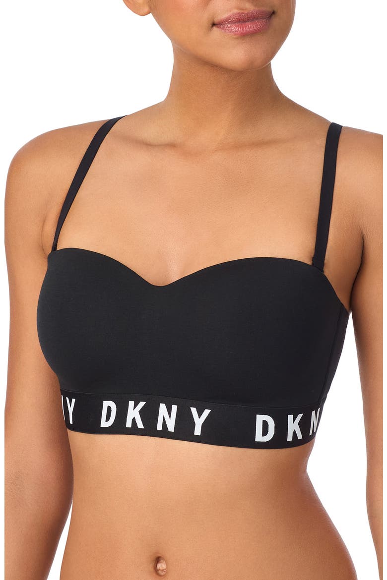 Cozy Removable Strap Wireless Bra, Alternate, color, BLACK