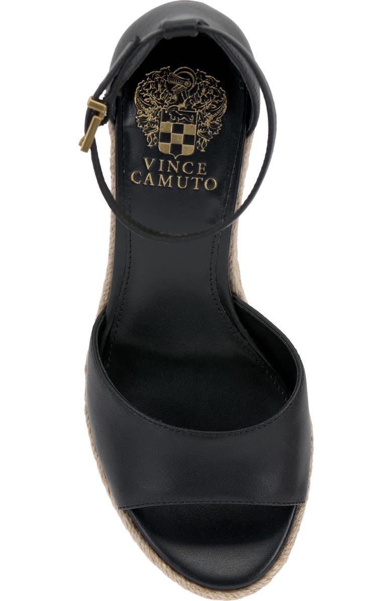 Vince Camuto Felyn Espadrille Wedge Sandal, Alternate, color, Black/ Black
