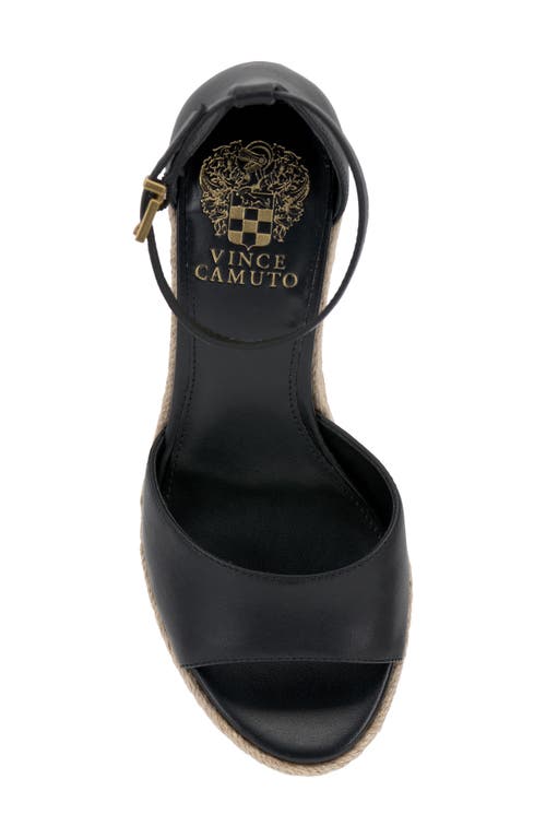 Vince Camuto Felyn Espadrille Wedge Sandal In Black/black