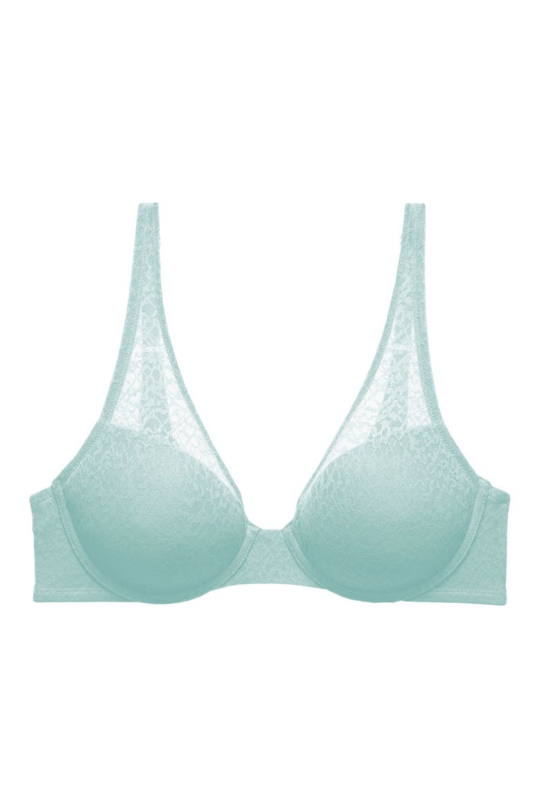 Pretty Smooth Full Fit Smoothing T-Shirt Bra, Alternate, color, BLUE MEADOW