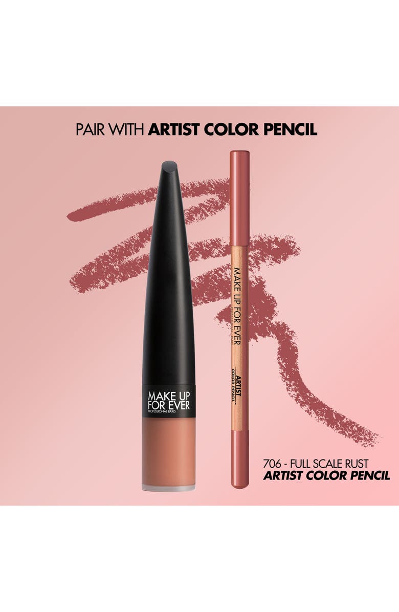 Make Up For Ever Rouge Artist For Ever Matte 24 Hour Longwear Liquid Lipstick, Alternate, color, 190 Always Au Naturel