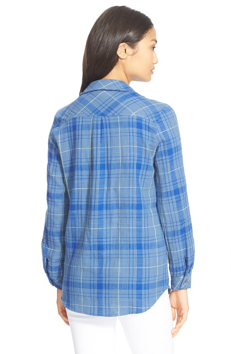 Soft Joie 'Daina' Plaid Cotton Blouse, Alternate, color, 