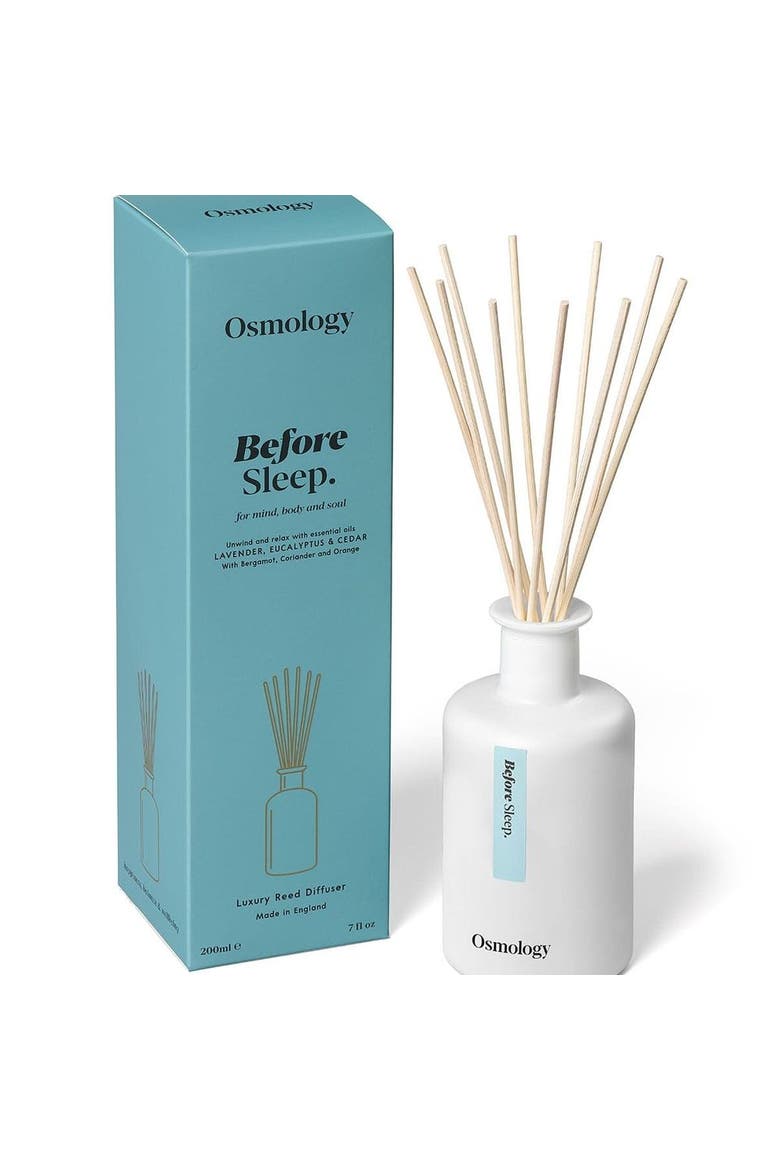Before Sleep Reed Diffuser - Lavender Eucalyptus and Cedar, Main, color, blue