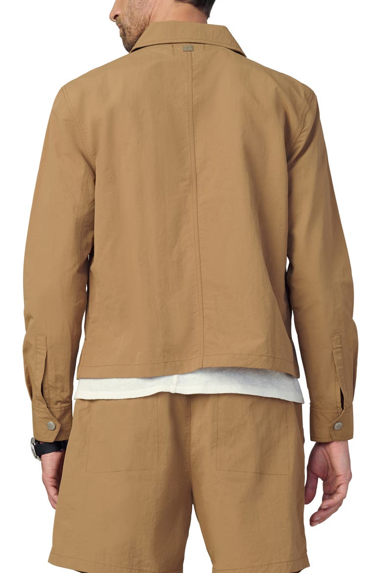 Modern Utilitarian Water Resistant Nylon Jacket, Alternate, color, WHISKEY
