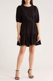 Ellen Tracy Stud Tiered Dress