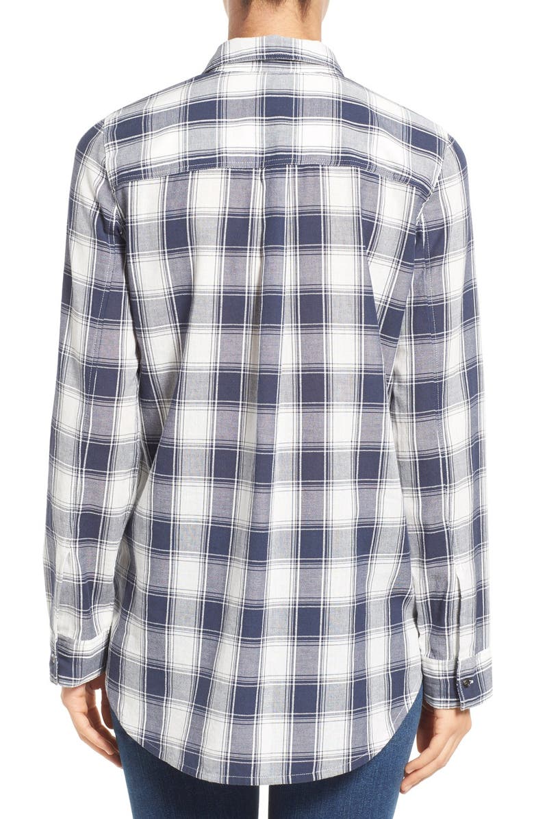 Caslon<sup>®</sup> Check Print Popover Shirt, Alternate, color, 