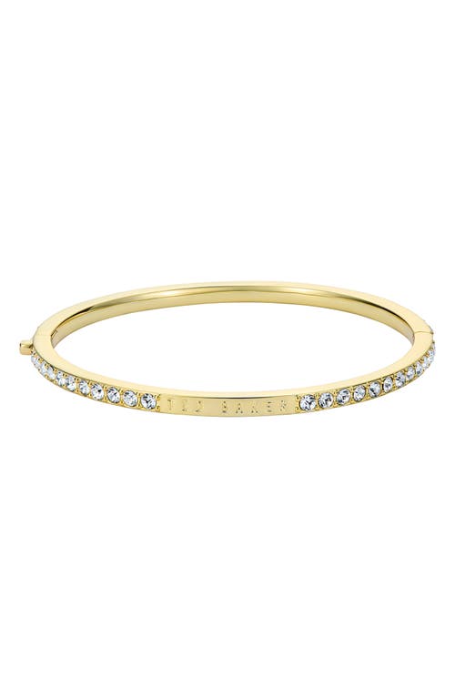 Ted Baker Claudia Narrow Crystal Hinge Bracelet In Gold