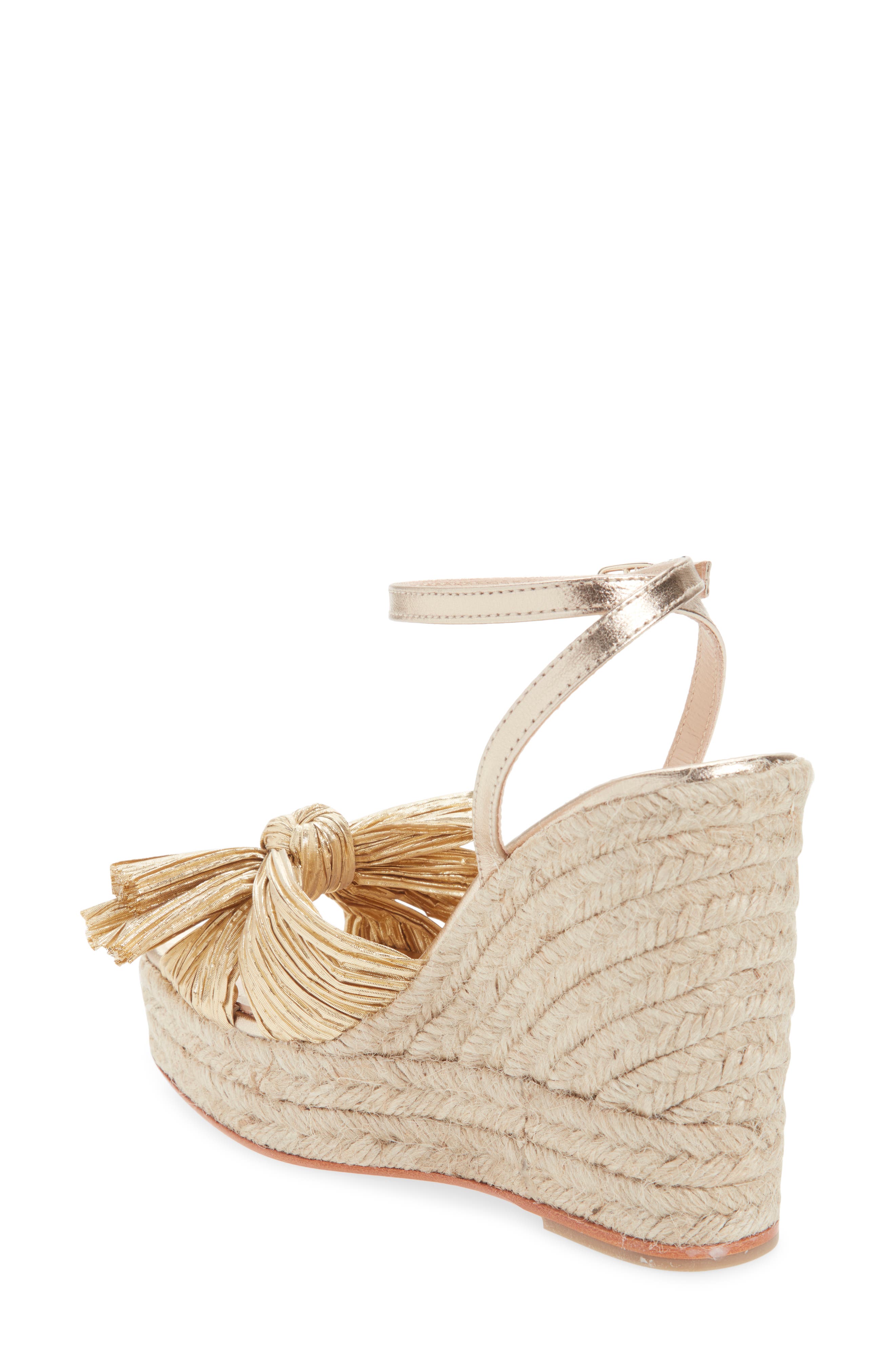 Loeffler Randall Peri Knotted Wedge, Alternate, color, Gold