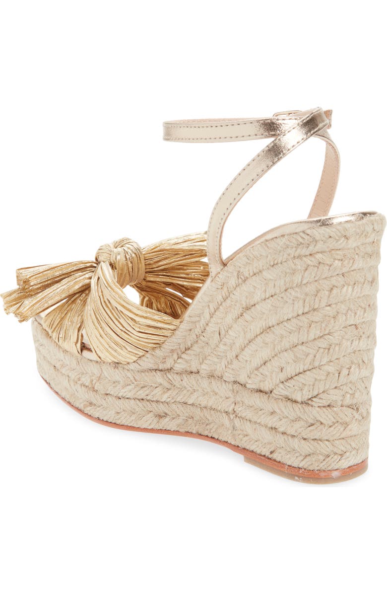 Loeffler Randall Peri Knotted Wedge, Alternate, color, Gold