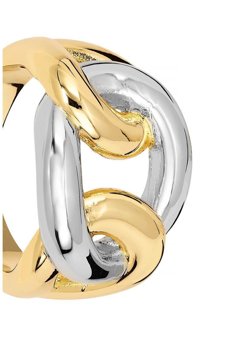Sculpted Link Ring, Alternate, color, SILVER
