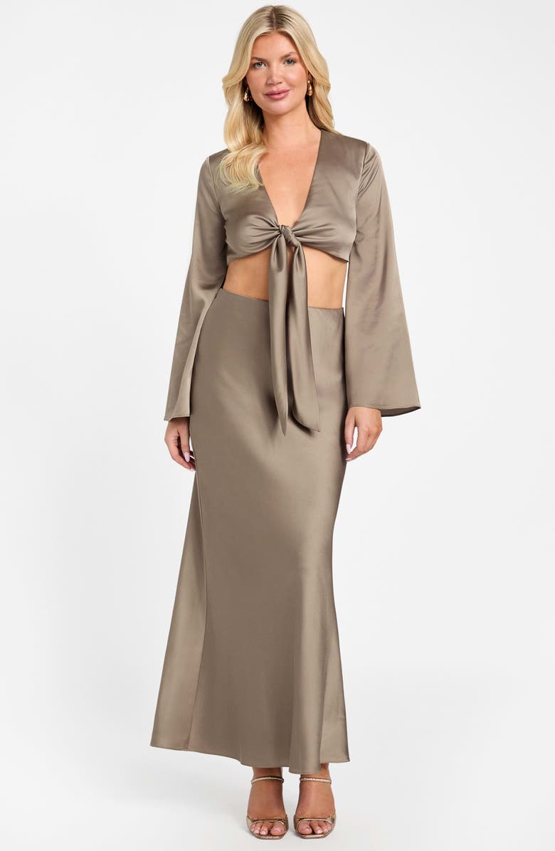 Marciano Monica Maxi Skirt, Alternate, color, Buff Taupe