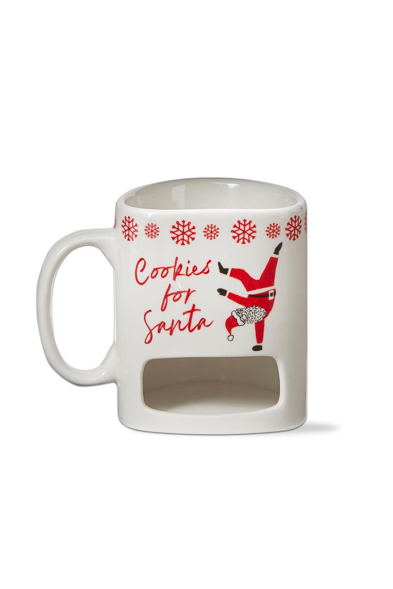 Christmas Cookies For Santa Mug Bone China Dishwasher Safe, Main, color, Multicolored
