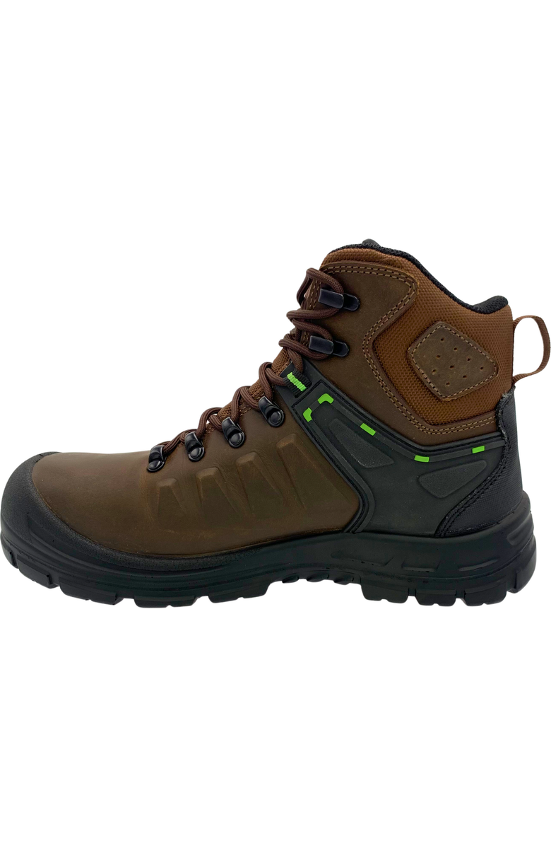 AdTec 6" Waterproof Work Boot, Alternate, color, Dark Brown