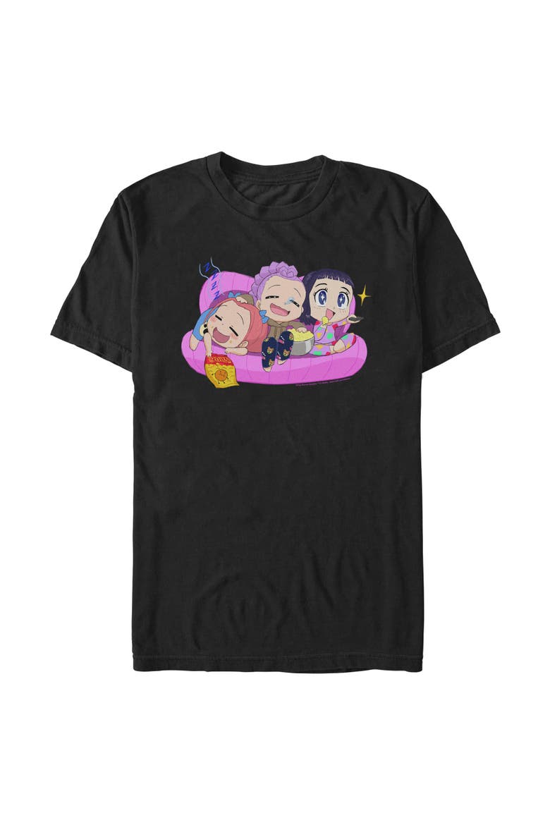 Men's KPop Demon Hunters Movie Night Group  Graphic T-Shirt, Main, color, Black