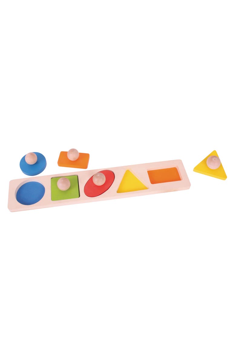 Shape Matching Board 5 Piece Toy Puzzle, Main, color, Multicolored