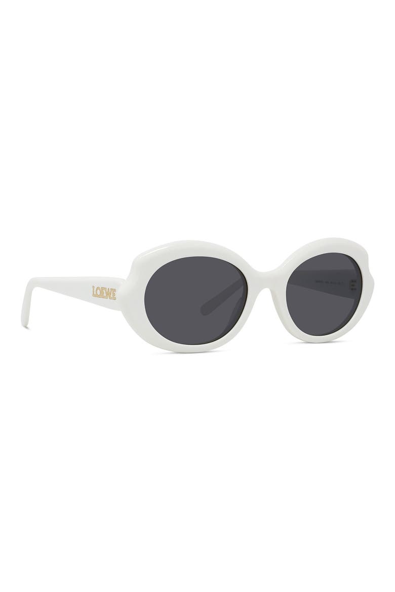 Thin Mini 54mm Oval Sunglasses, Alternate, color, IVRY/SMK