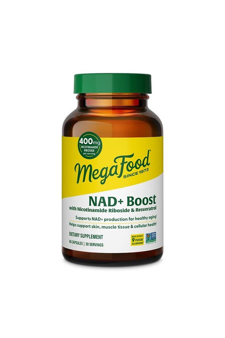 NAD+ Supplement With Nicotinamide Riboside & Resveratrol, Healthy Aging, Non-GMO, 60 Capsules, Main, color, None