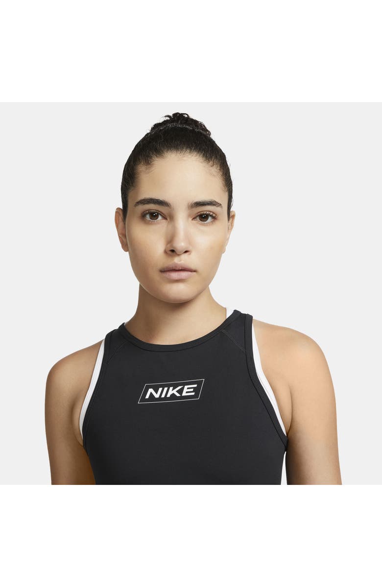 Nike Pro Dri-FIT Graphic Crop Tank, Alternate, color, 