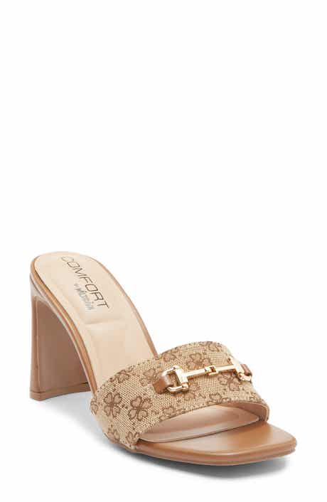 WILD DIVA LOUNGE Viera Block Heel Bit Sandal