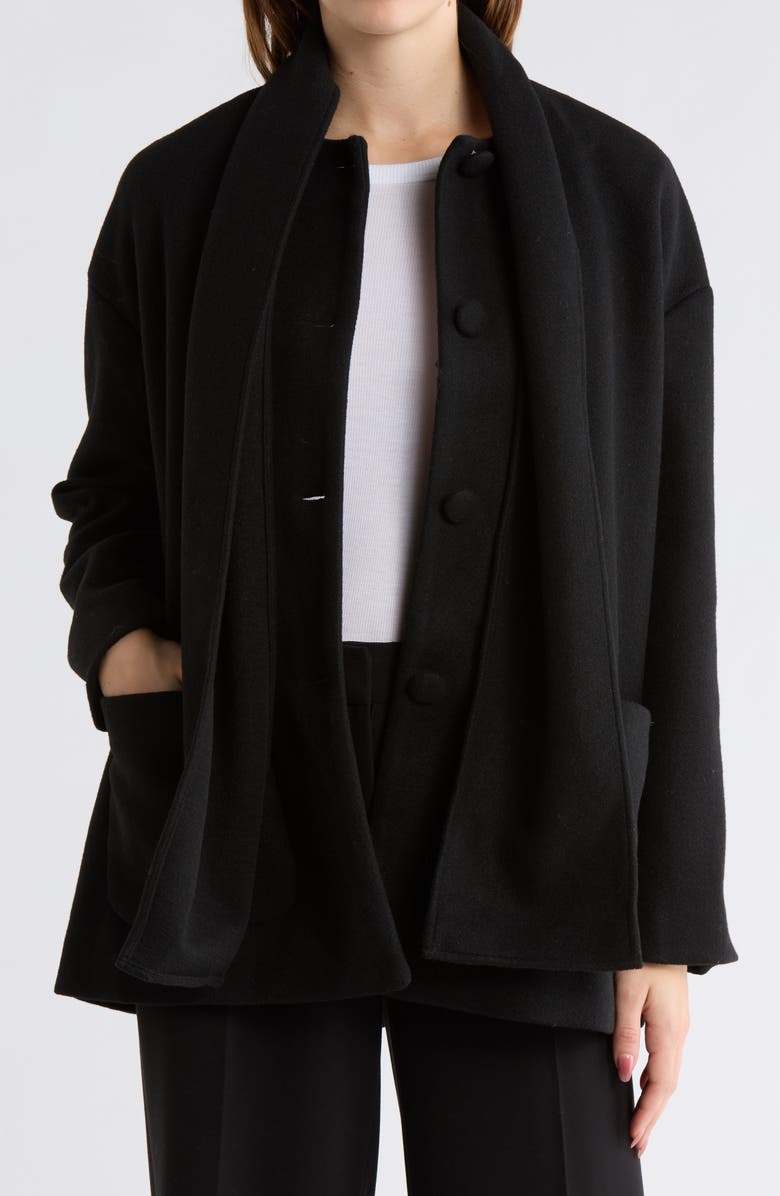 Hutch Scarf Jacket, Alternate, color, Black