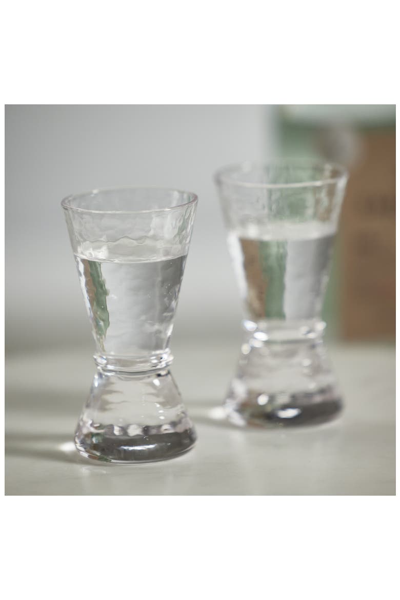 Set of 6 Jigger Shot Glasses, Alternate, color, CLEAR