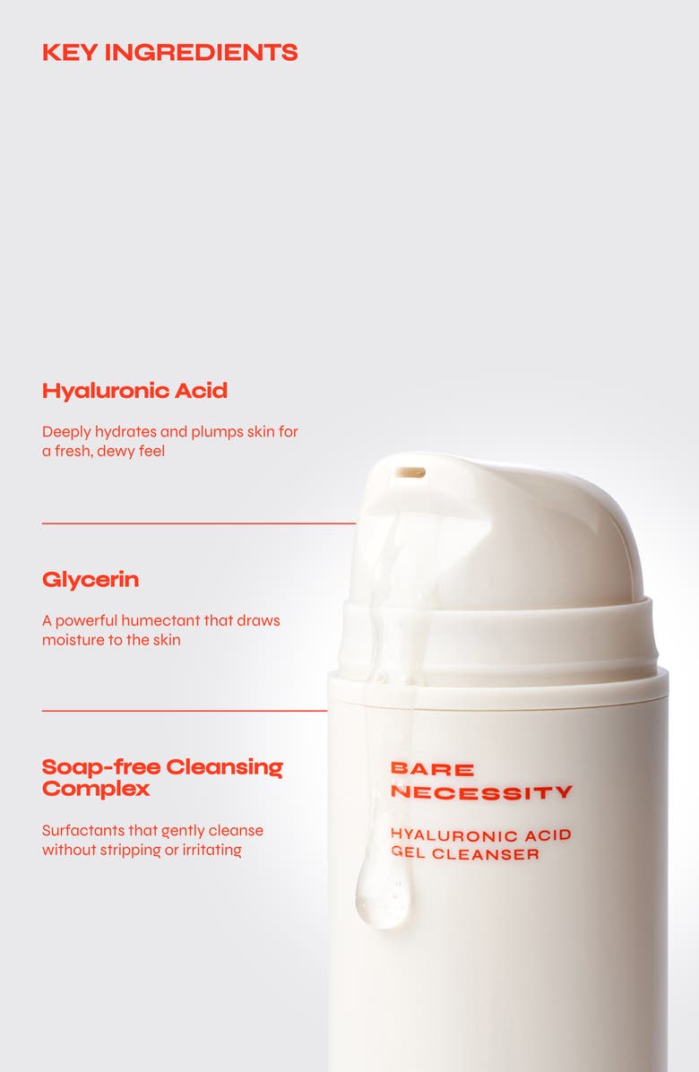 FACILE Bare Necessity Hyaluronic Acid Gentle Foaming Cleanser, Alternate, color,