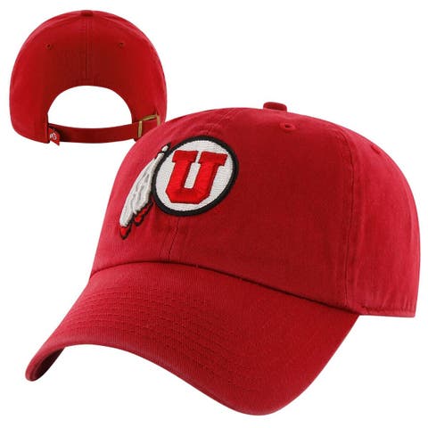 Men's '47 Red Utah Utes Vintage Clean Up Adjustable Hat