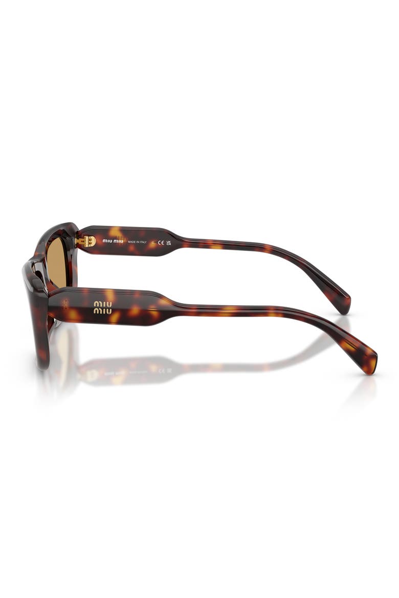 56mm Rectangular Sunglasses, Alternate, color, HAVANA / BROWN