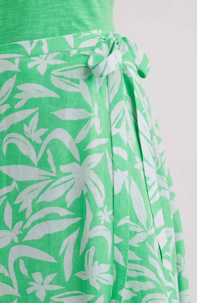 Caslon<sup>®</sup> Wrap Skirt, Alternate, color, Green- Blue Hattie Floral