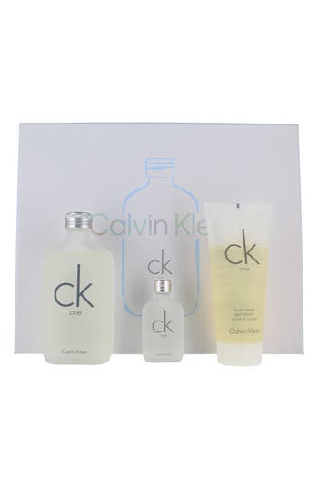 Calvin Klein Ck One 3-piece Gift Set $90 Value In Transparent