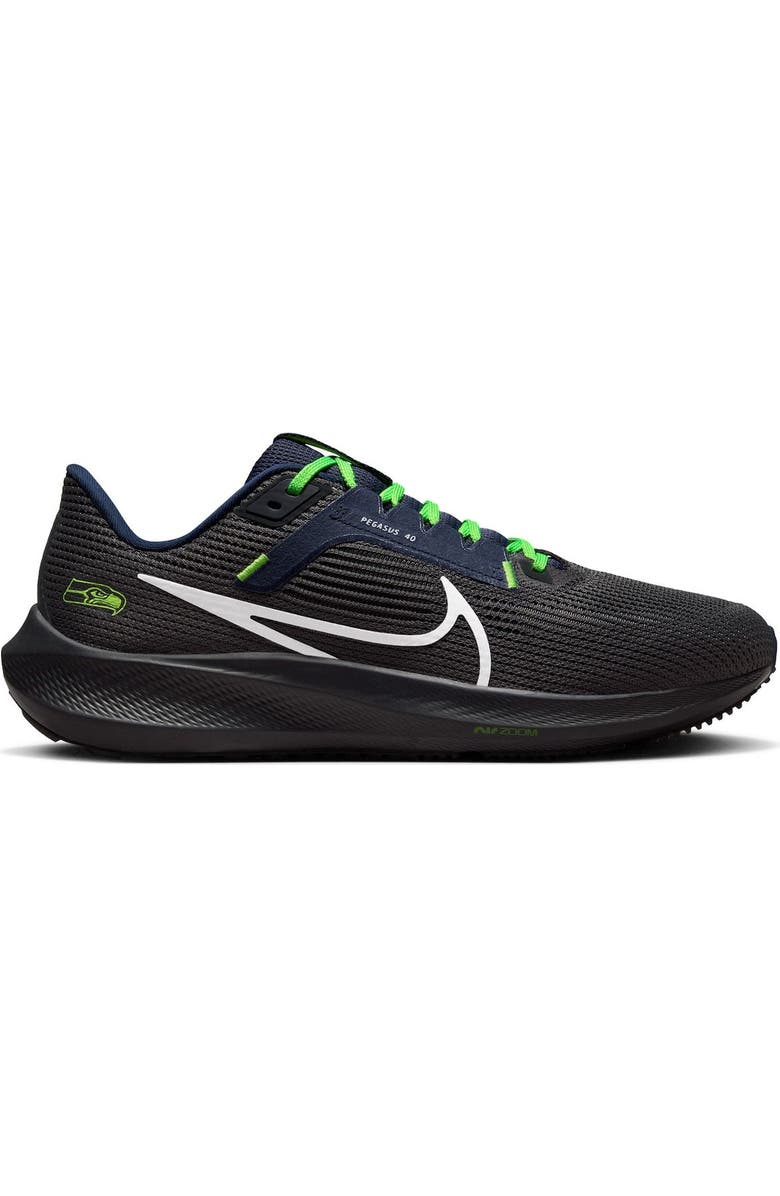 Nike Unisex Nike Anthracite Seattle Seahawks Zoom Pegasus 40 Running Shoe, Main, color,