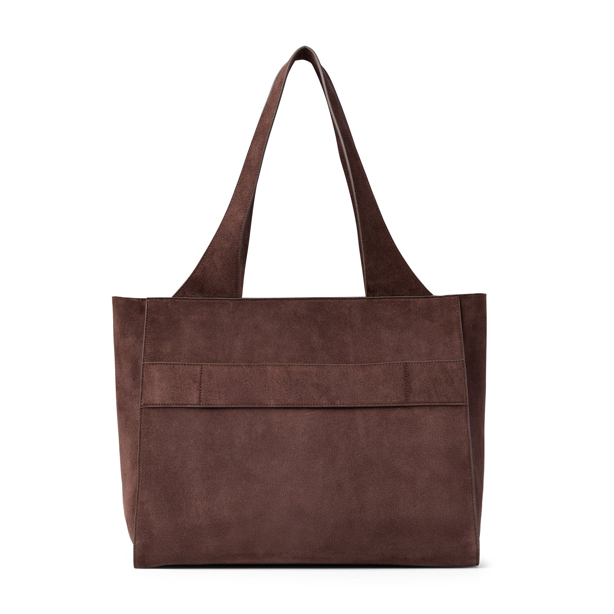 July Juliette Suede Work Tote, Alternate, color, Espresso