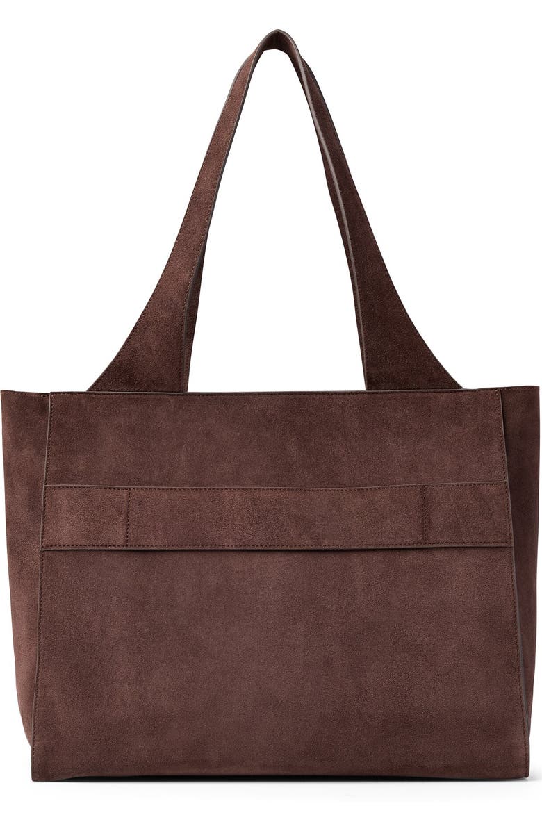 July Juliette Suede Work Tote, Alternate, color, Espresso
