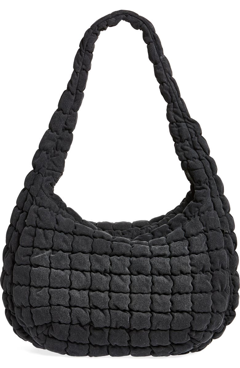 COS Oversize Quilted Recycled Polyester Crossbody Bag, Main, color,