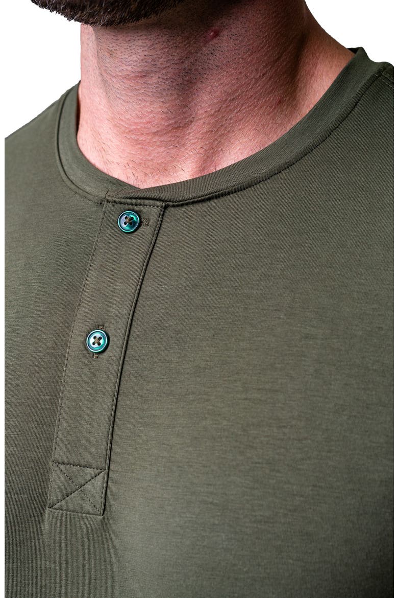 Egyptian Cotton Henley, Alternate, color, GREEN