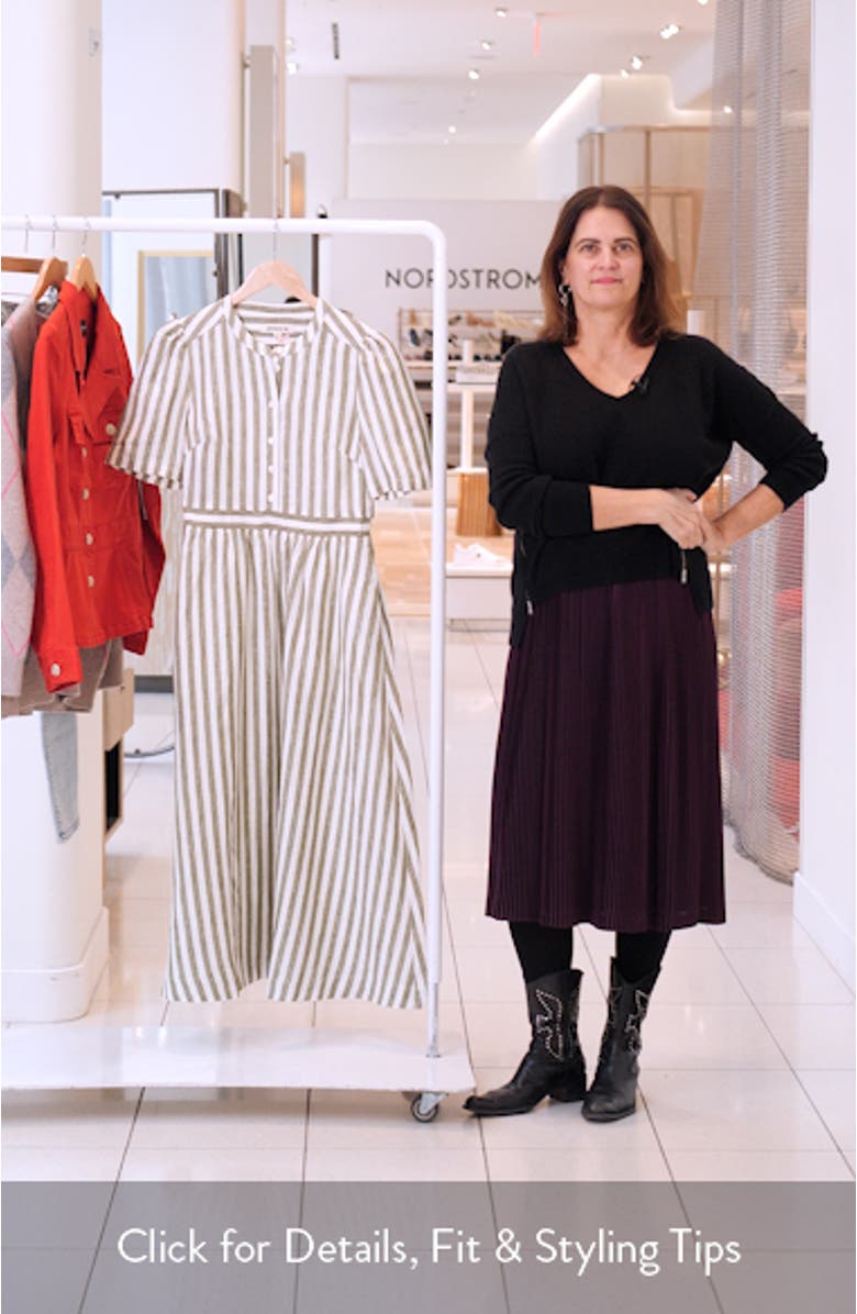 Ivy Linen Midi Dress, sales video thumbnail