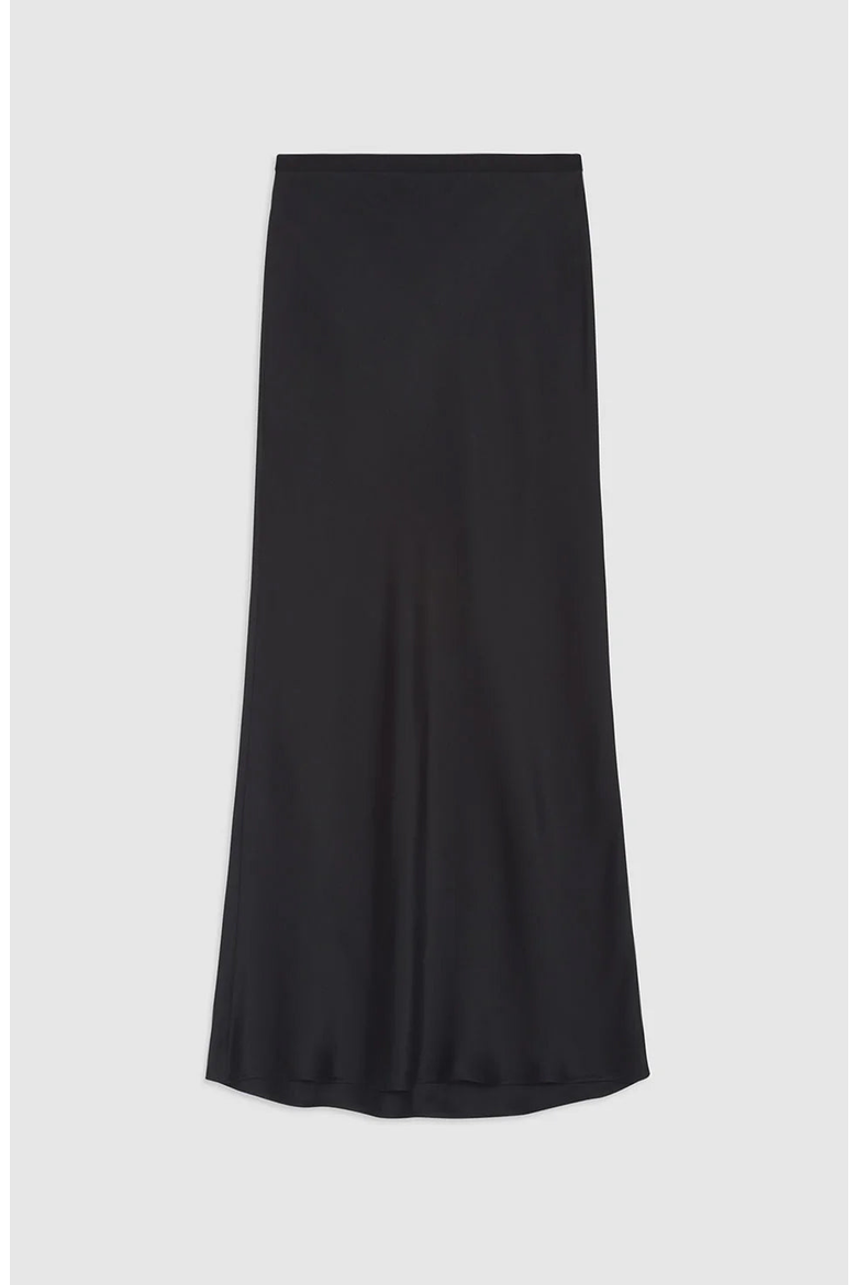 Bar Silk Skirt, Alternate, color, Black