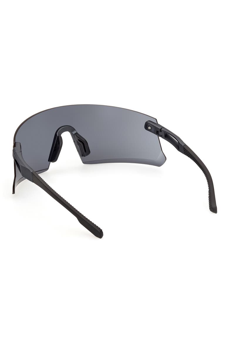 120mm Shield Sports Sunglasses, Alternate, color, MATTE BLACK / SMOKE