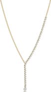 Zoë Chicco Tennis 14k Gold Diamond Lariat Necklace