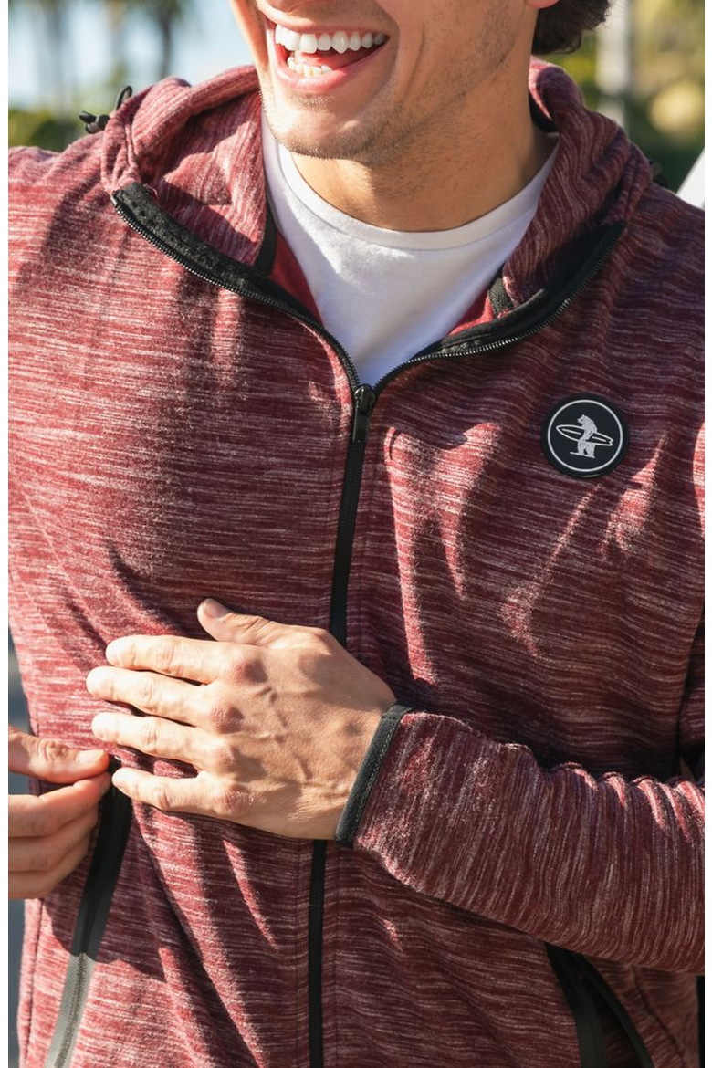 Palisade Zip Up Jacket, Alternate, color, Maroon